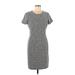 Banana Republic Factory Store Casual Dress - Sheath: Gray Marled Dresses - Women's Size 6