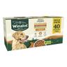 40x100g Chicken Beef Lamb in Gravy Mega Pack Meaty Chunks Winalot Wet Dog Food