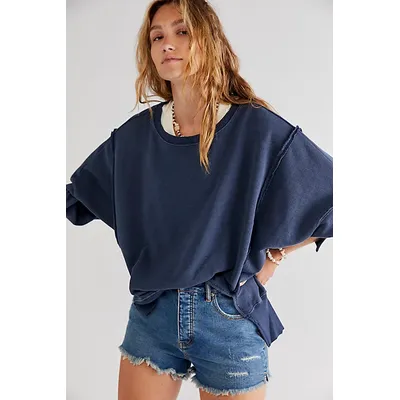We The Free Camden Sweatshirt at Free People in Navy, Size: Large