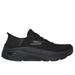 Skechers Women's Slip-ins Max Cushioning AF - Paramount Sneaker | Size 6.5 Wide | Black | Textile/Synthetic | Vegan | Machine Washable | Arch Fit