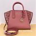 Michael Kors Bags | Michael Kors Small Avril Top Zip Satchel Crossbody Bag | Color: Gold/Pink | Size: Os