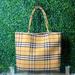 Burberry Bags | Burberry London Authentic Canvas Tote Bag | Color: Red/Tan | Size: Os