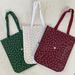 Lululemon Athletica Bags | 3 Large Brand New Lululemon Holiday Tote Bags | Color: Green/White | Size: Os