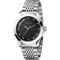 Gucci Accessories | Gucci Watch Ya126405 G-Timeless Diamond Stainless Steel Unisex Bnwt | Color: Silver | Size: Os