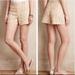 Anthropologie Shorts | Anthropologie Elevenses Tiled Tide Printed Shorts 0 | Color: Cream/Yellow | Size: 0