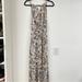 American Eagle Outfitters Dresses | American Eagle Cream Floral Sleeveless Boho Tiered Maxi Dress Halter Womens S | Color: Cream/Orange | Size: S