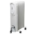 CUQOO 2000W 9 Fin Electric Oil Filled Radiator | Low Energy Oil heater with Thermal Cut off |Radiators with Thermostat, Overheat & Tip-Over Protection | Electric Heaters for Home Low Energy Silent