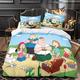 DOTERO Family Guy Bed Linen 135 x 200 cm, Cartoon Movie Bed Linen Set, Children's Bed Linen, 3D Microfibre Duvet Cover and Pillowcase (2,200 x 200 + 50 x 75 cm)