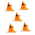 NUOBESTY 5pcs Pumpkin Hat Halloween Dress up Pretend Play Party Favors Halloween Hat Halloween Witch Hat Pointed Witch Hat Pumpkin Pie Hat Pumpkin Cosplay Hat The Witch Pointy Child Spandex