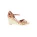 Nine West Wedges: Tan Shoes - Women's Size 9 - Open Toe