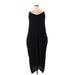 City Chic Casual Dress - Midi: Black Solid Dresses - Women's Size 24 Plus