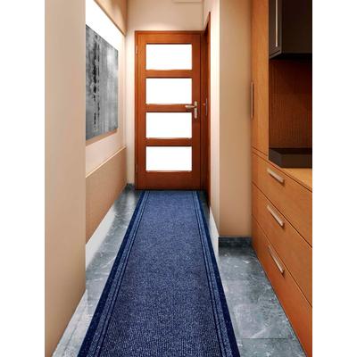 Läufer "Schmutzfangläufer MALAGA, Made in Belgium", blau, B:66cm H:6mm L:2150cm, Polypropylen (PP), PRIMAFLOR-IDEEN IN TEXTIL, Teppiche, Schmutzfangläufer, Schmutzfangmatte, meliert, gesteift, strapazierfähig, rutschhemmend Image