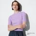 Women's Extra Fine Merino Ribbed Mock Neck Sweater | Light Purple | Small | UNIQLO US