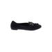 Antonio Melani Flats: Loafers Chunky Heel Casual Black Solid Shoes - Women's Size 6 - Almond Toe