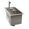 DENFER 16.9" L Drop-In Single Bowl Stainless Steel Kitchen Sink Stainless Steel in Gray | 8.7 H x 16.9 W x 16.9 D in | Wayfair WFJ965