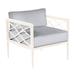 Summer Classics Elegante Patio Chair w/ Cushions, Linen | Wayfair 425394+C673H749W749