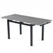 Latitude Run® Mccrimager Extendable Dining Table Metal in Black/Gray | 29.92 H in | Wayfair 56A71A780BD643F0BB3664AE499A6A3A