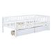 Red Barrel Studio® Raleen Solid Wood Daybed in White | 28.3 H x 41.8 W x 79.5 D in | Wayfair AC51638A87564D3584271EA801756E87