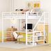 Harriet Bee Jahmir Metal Platform Storage Bed Metal in White | 70 H x 77.4 W x 56.5 D in | Wayfair 88BDFDE1429A49C7A72095E41695369F