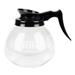 Bunn 42400.0101 Glass Coffee Decanter, 64 oz, Black Pourer/Handle, Clear