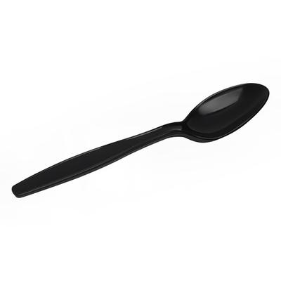 Dixie PTH53C 6 1/8" Heavy Weight Disposable Teaspoon - Polypropylene, Black, Polypropylene Construction, 1000 Count