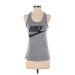 Nike Active Tank Top: Gray Activewear - Women's Size X-Small