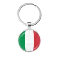 Emblema della squadra di calcio italiana portachiavi bandiera italia e calcio Logo portachiavi