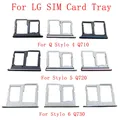 Parti del vassoio della scheda SIM supporto per Slot per scheda SIM per LG Q Stylo 4 Q710 Stylo 5