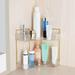 2 Tier Bathroom Counter Organizer Multi-Function Corner Bathroom Organizer Countertop Makeup Organizer Perfume B