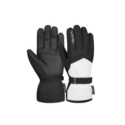 Skihandschuhe REUSCH "Moni R-TEX XT", Damen, Gr. 6, schwarz-weiß (schwarz, weiß), 84% Polyester, 14% Polyurethan, 2% Elasthan, mehrfarbig, feminin, Handschuhe, mit innovativer Insert-Membran Image