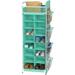 Multifunctional Shoe Rack Tower Rack with Side Hanging Pocket, 20 Pairs - 20-Pair