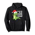 Lustiger Dino Dinosaurier Fa Ra Ra Rawr Santa T-Rex Weihnachten Xmas Pullover Hoodie