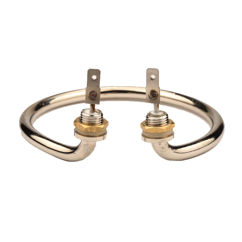 Isuotuo Elektrisches Warmwasserbereitungselement für Elektrozylinder, 122 mm Kreisdurchmesser, Heizrohr 1000 W, 220 V, Eimerheizung Image