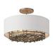 Savoy House - Cameo - 4 Light Convertible Semi-Flush Mount In Modern Style-8.5