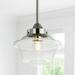 JONATHAN Y Cleo Adjustable Drop Metal/Glass LED Pendant by JONATHAN Y Chrome 7.25 Gold Chrome