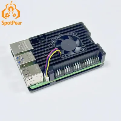 Himbeer Pi 5 Aluminium gehäuse mit PWM Lüfter Option Pi5 Metall gehäuse Image