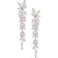 Rose Gold Marquise Cubic Zirconia Wedding Earrings - Stunning Crystal Chandelier Bridal Drops - Hypoallergenic Jewelry for Women Brides