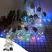 Kuluzego Solar String Lights Outdoor Waterproof Light Strings with 10 LED Filament Bulbs Patio Lights for Home Garden Tents Porch Backyard Patio Party Wedding