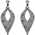 Bohemian Boho Dangle Earrings for Women - Crystal Hollow Leaf Chandelier Jewelry