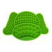 Dog and cat lick pad lick pad with suction cup and spatula for dog baths food snacks Green