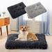 Ptetnvg Dog Beds for Medium Dogs Waterproof Calming Dog Couch Bed Anti-Slip Dog Sofa with Removable Washable Covers Rectangle Fluffy Plush Faux Fur Pet Bed