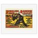 Gargantua the Great Gorilla - Ringling Brothers and Barnum & Bailey Circus - Greatest Show on Earth - Vintage Circus Poster c.1938 - Fine Art Rolled Canvas Print 11in x 14in