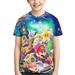 Super Mario Poster Teen T Shirts Unisex Crewneck Short Sleeve T-Shirt Tees Top For Boys Girls Youth Kids Small