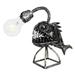 Home Decor Sharks Night Light Rustic Style Fish Statue Lighting Desk Lamp B