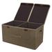 Sokhug Deal Storage Box Collapsible Linen Fabric Clothing Basket Bins Toy Box Organizer