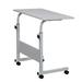 UBesGoo Laptop Table Adjustable Height Standing Computer Desk Portable Stand Up Work Station Cart Tray Side Table for Sofa and Bed White