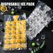 Shpwfbe Ice Maker Kitchen Gadgets One-Time Ice Bag Popsicle Bags Storage Bags Ice Grids Clear 24 Kitchen