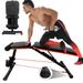 Weight Bench for Full Body Workout Foldable Bench Press Bench Quick Folding& Fast Adjustment Incline Decline Flat Utility Workout Bench