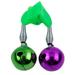 Screw Screw Bell Spring Plastic Clip Fish Bell Fishing Alarm Double Ring Bell (Clip-On Colored Brass Bells)