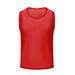 Football Vest Jerseys Sports Training Bibs Mesh Vests Loose Basketball (red)